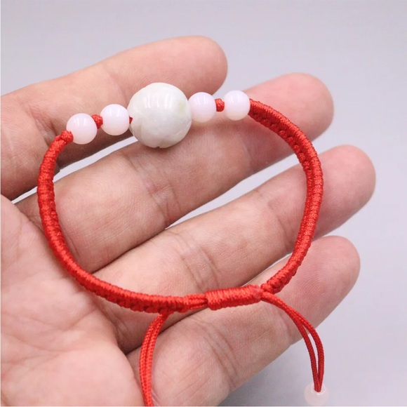 💖 Jade Macrame Bracelet 7”-8” adjustable NEW - Picture 3 of 5